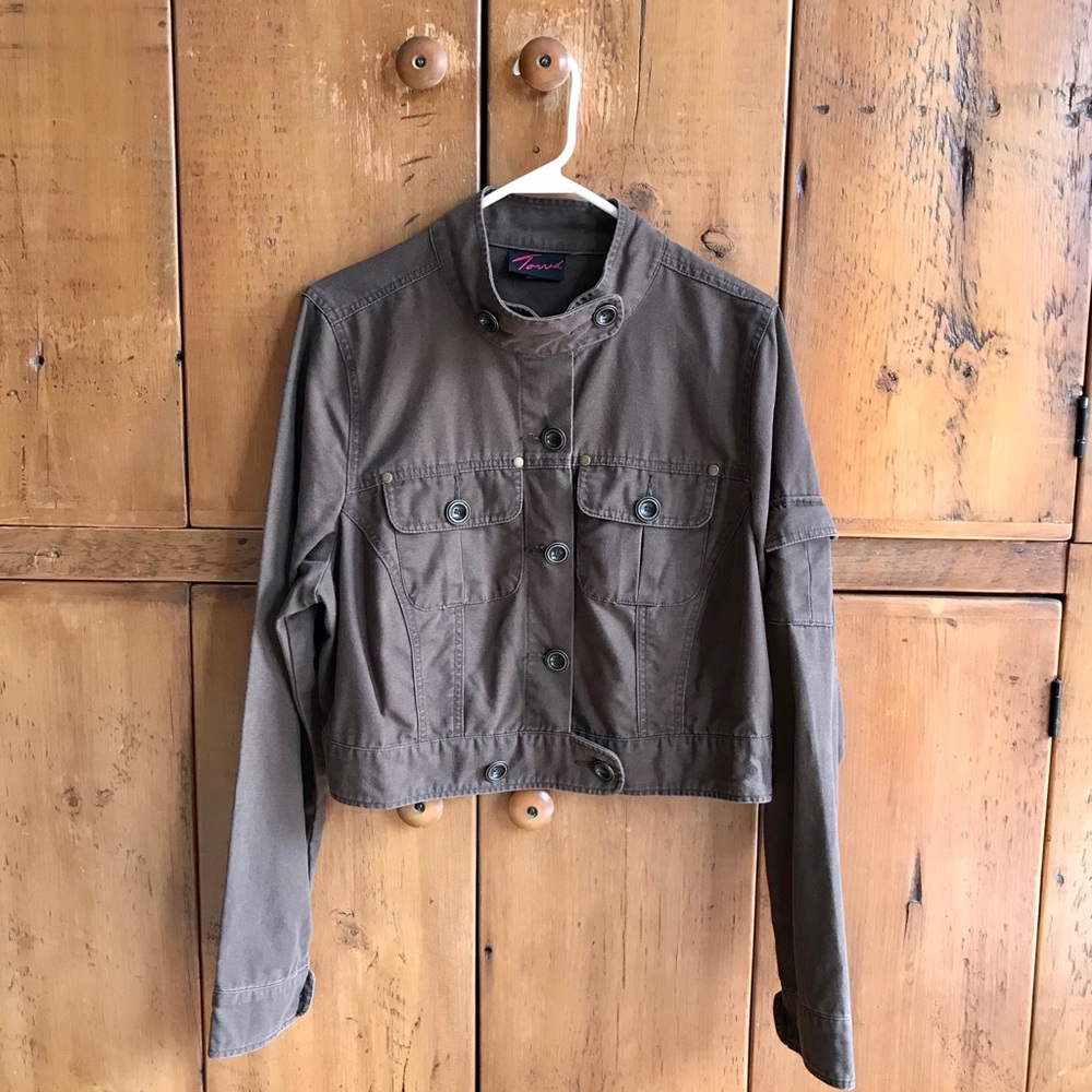 Torrid Brown Utility Jacket